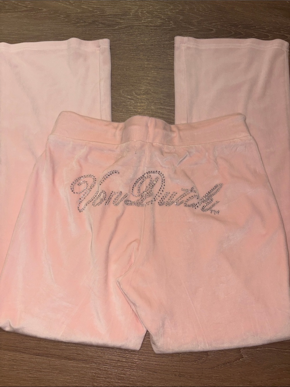 Von Dutch Velour Rhinestone Pants